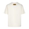 LV White T-shirt Blue Floral Logo