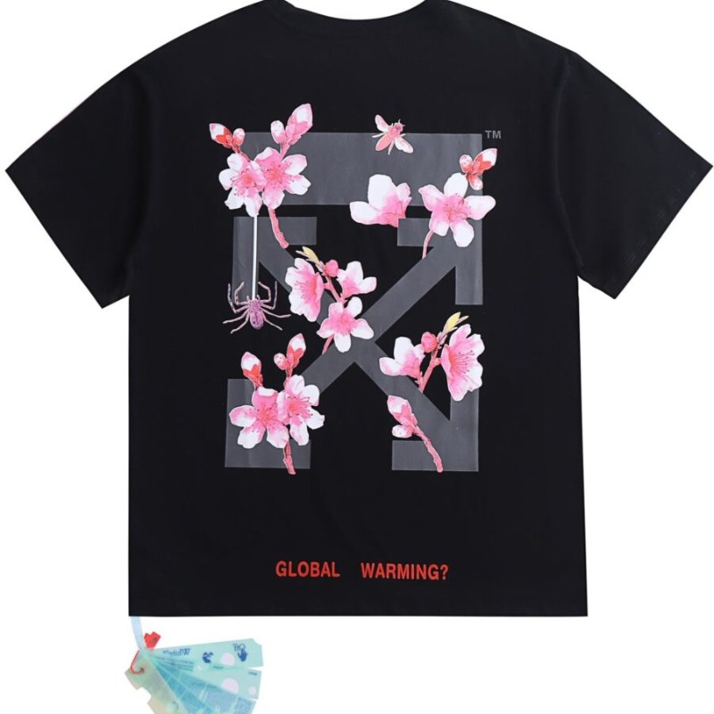 OFF-WHT T-shirt Global Warming