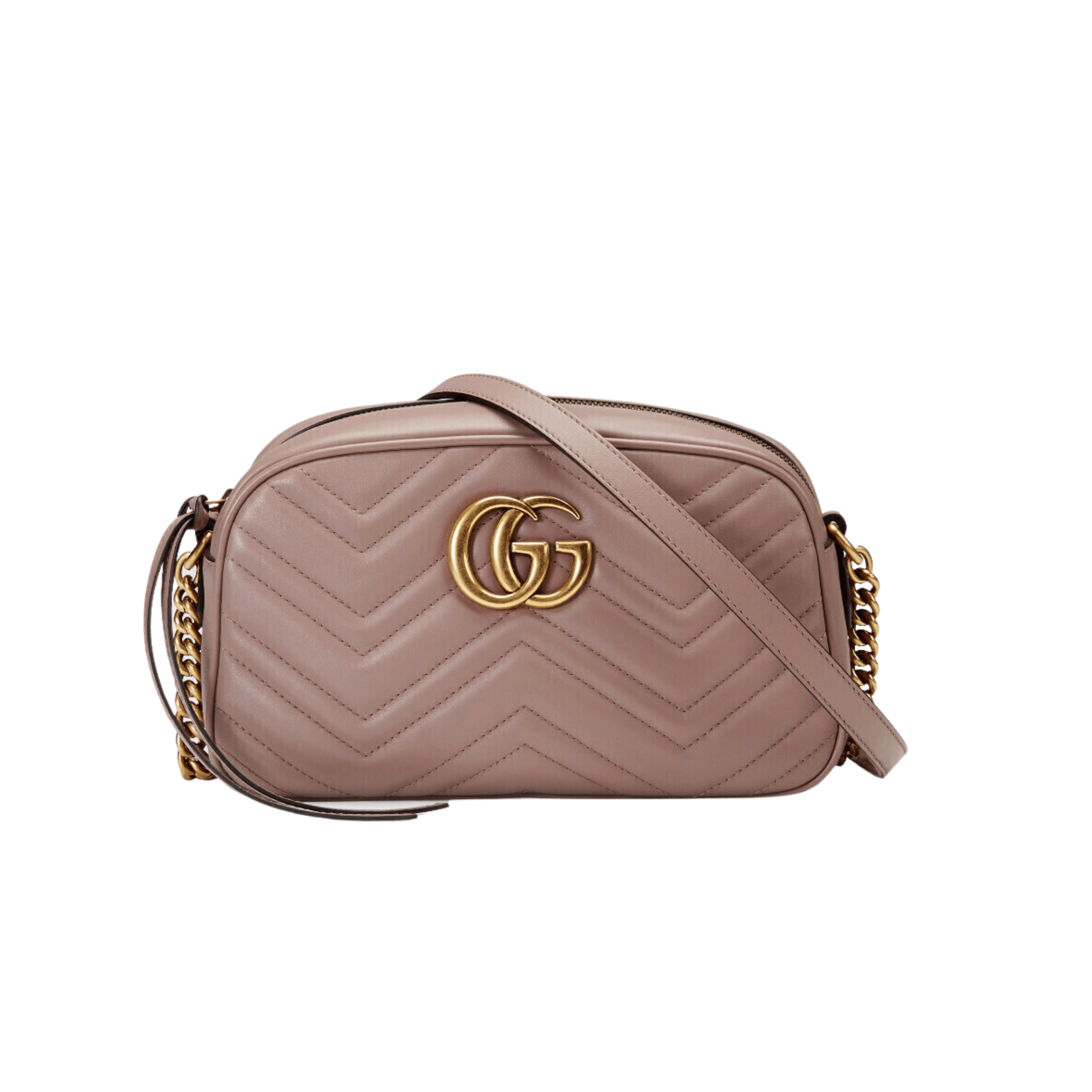 BORSA A SPALLA DONNA GG MARMONT MATELASSÉ PICCOLA CIPRIA