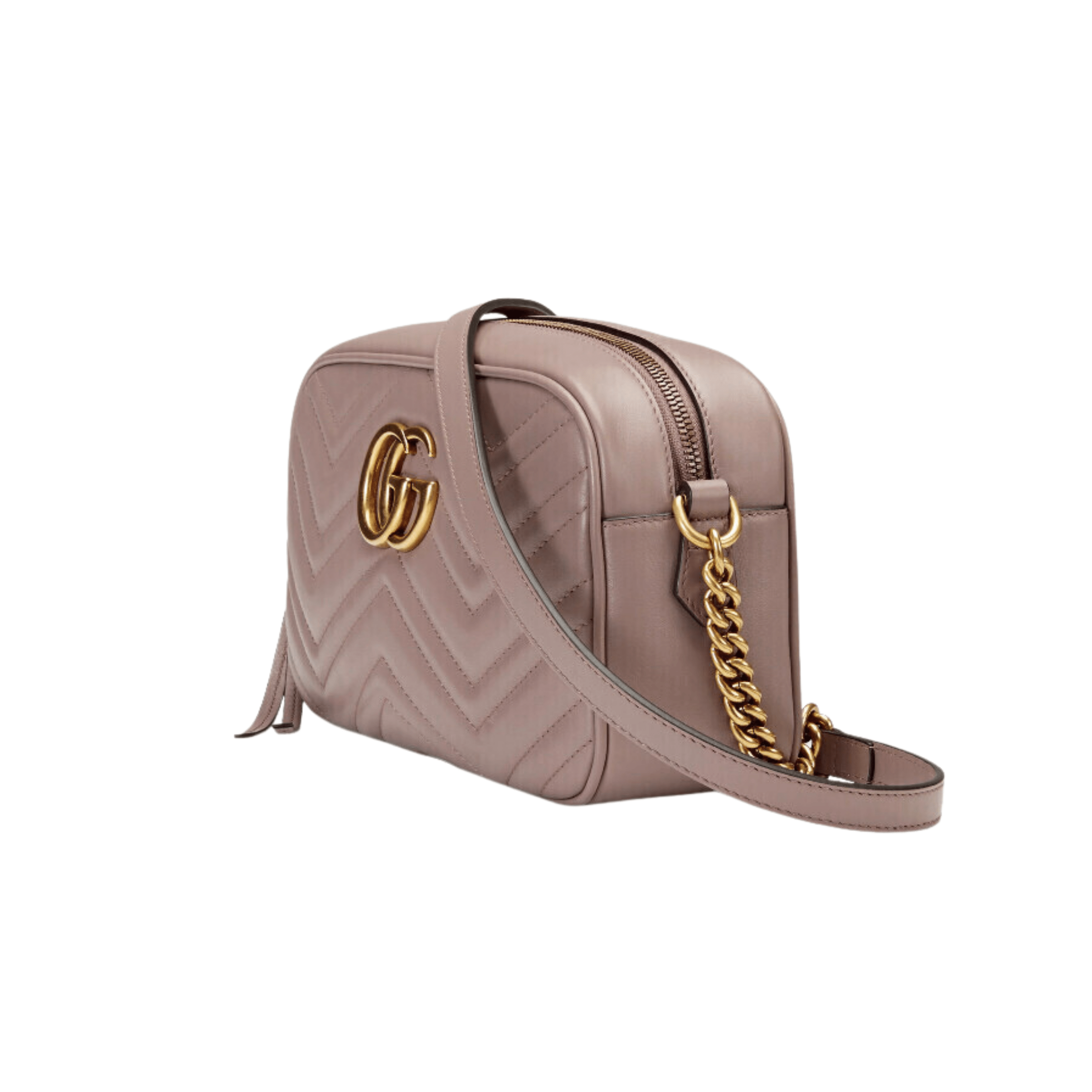 BORSA A SPALLA DONNA GG MARMONT MATELASSÉ PICCOLA CIPRIA