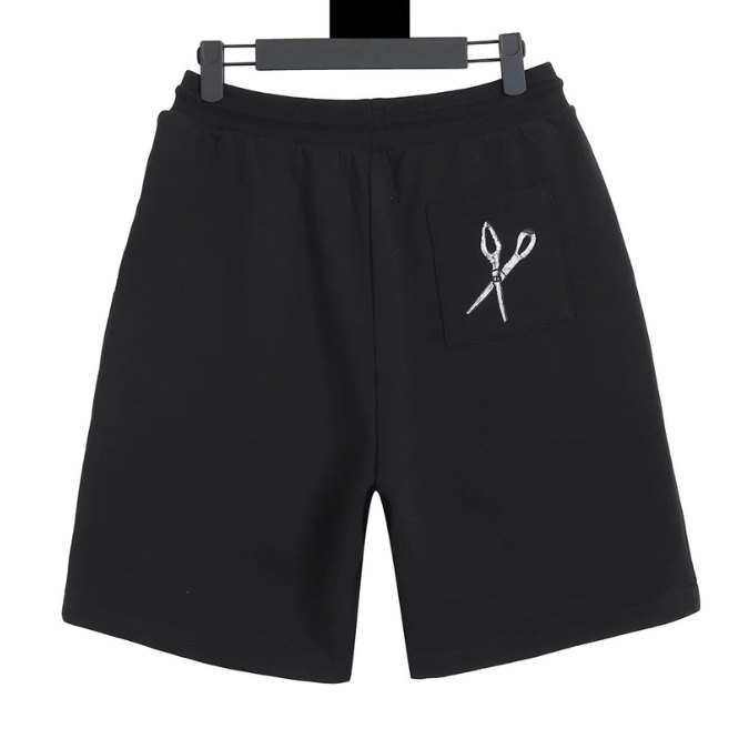 LV Shorts Black Embroidered Tools