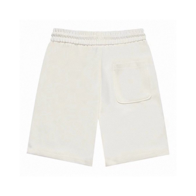 LV Shorts White Blue Pocket