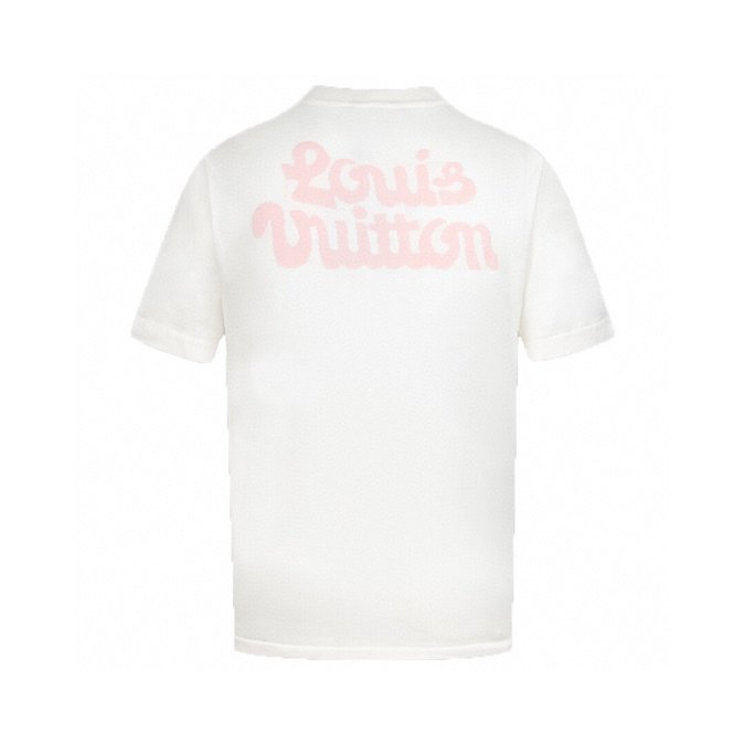 2-60-1.jpg LV T-shirt White Floral Logo
