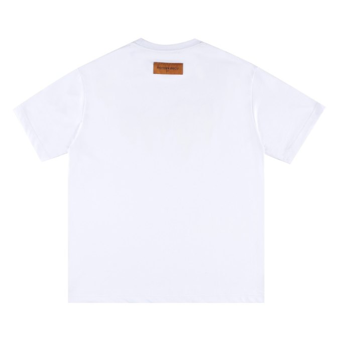 2-83-1.jpg LV T-Shirt Drip Print White