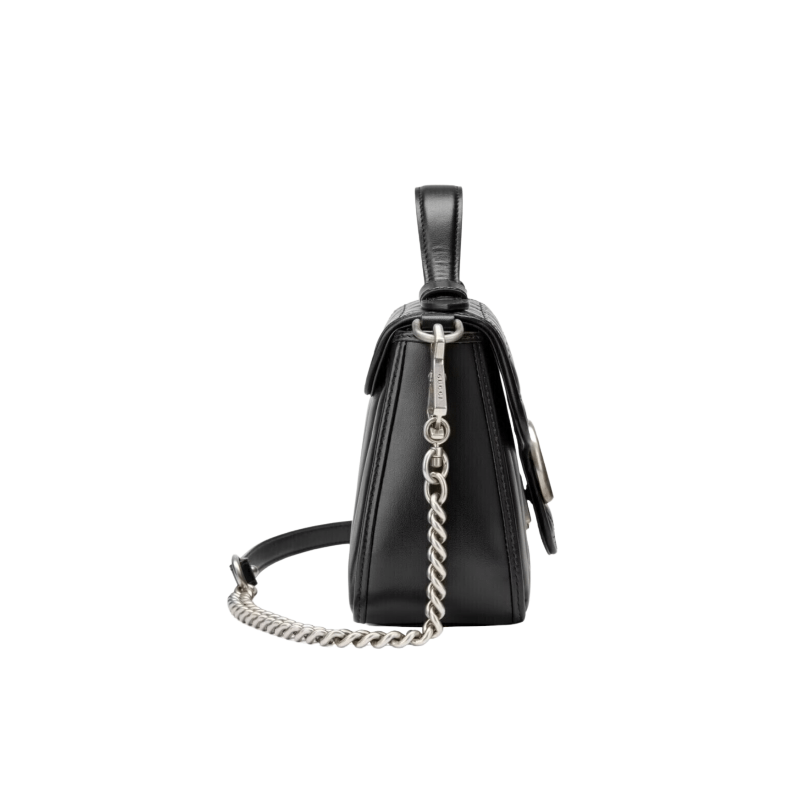 BORSA A MANO MINI DONNA GG MARMONT MATELASSÉ NERO