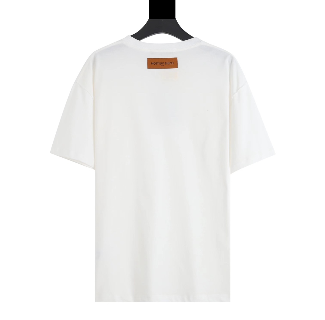 29a5e5d0.jpg LV T-shirt White Embroidered Logo