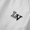 LV Shorts White Black Logo