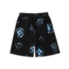 LV Shorts Black Splatter Monogram