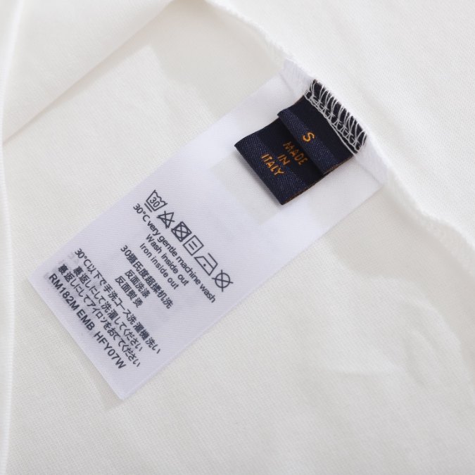 3-27-1.jpg LV T-shirt White Embroidered Logo