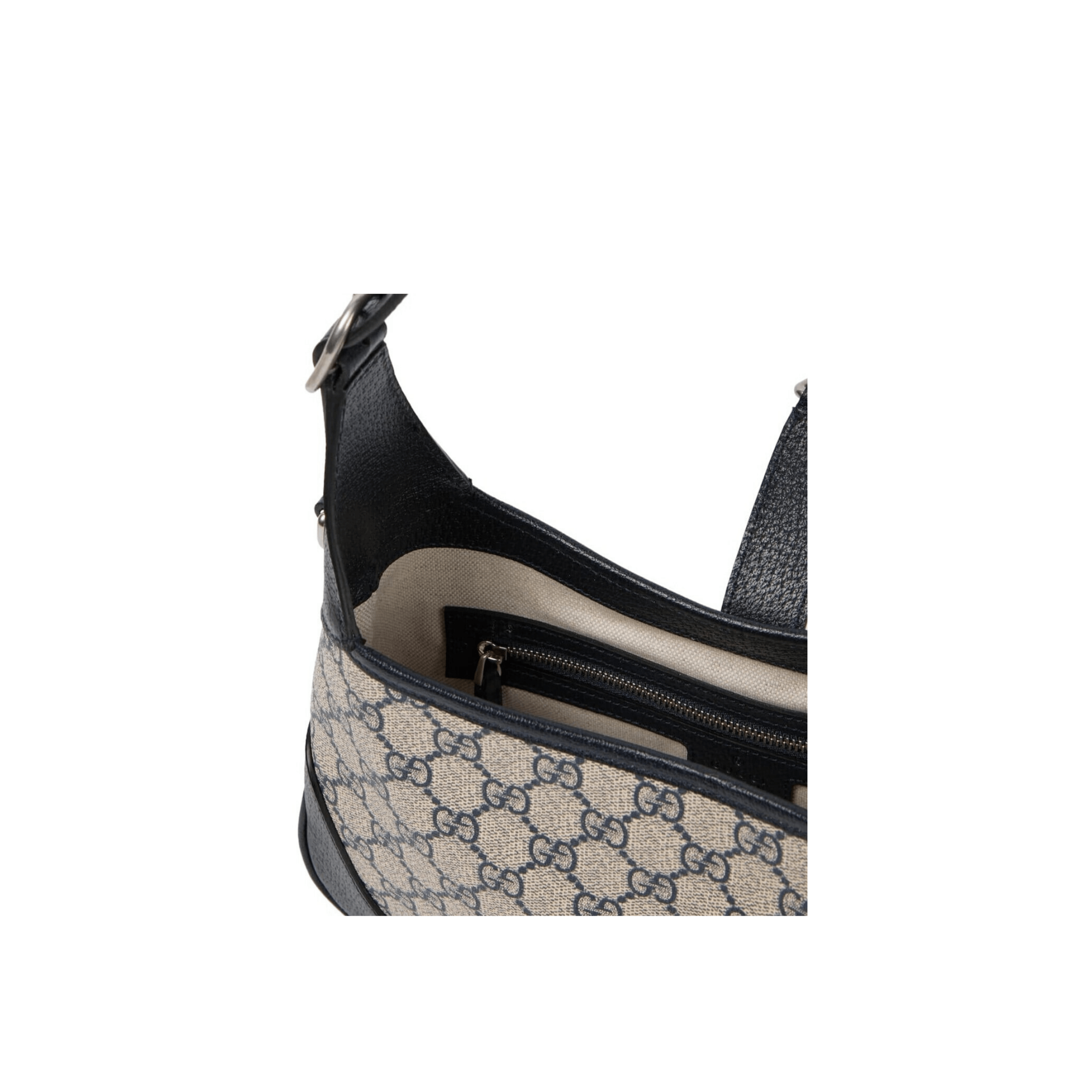 BORSA HOBO JACKIE 1961 PICCOLA LOGO GG BEIGE E BLU