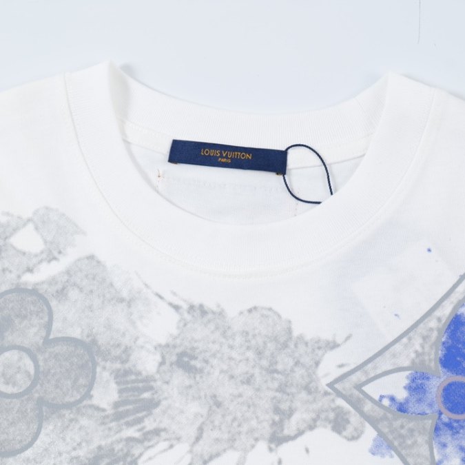 3-59-1.jpg LV T-shirt White Blue Print