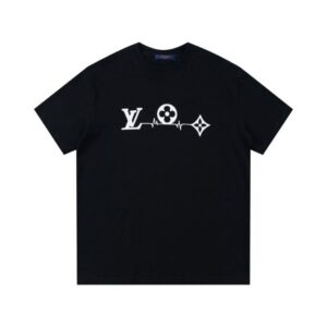 LV T-shirt Black Monogram Pulse