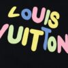 4-135-1.jpg LV T-Shirt Multicolor Logo Black