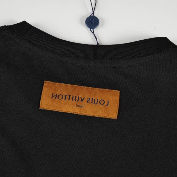 LV T-Shirt Drip Print Black