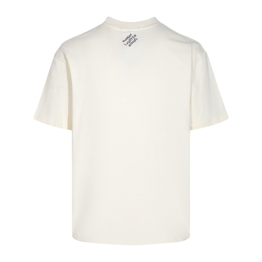 41faab5b.jpg LV T-shirt Lovers White