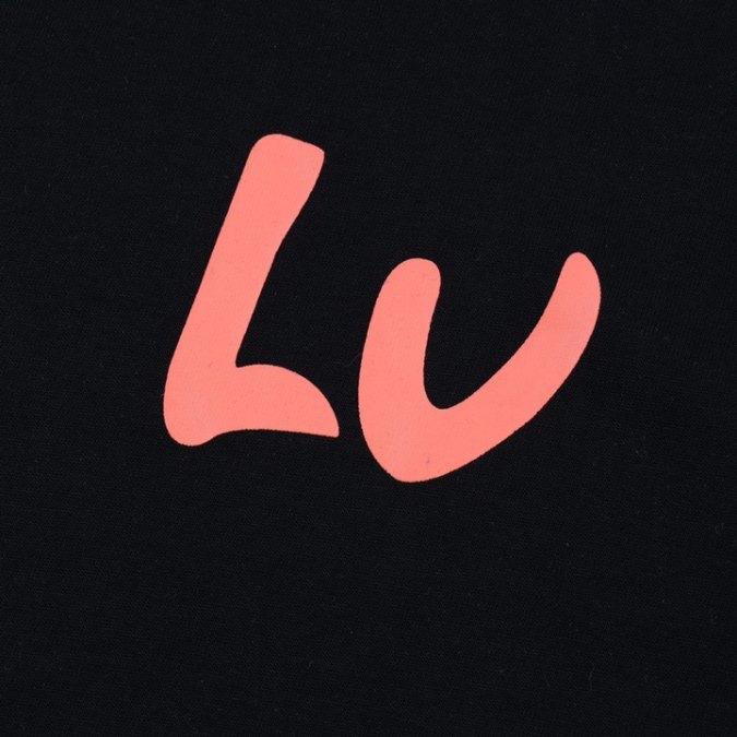 5-121-1.jpg LV T-Shirt Multicolor Logo Black
