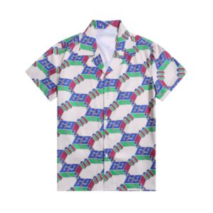 GG T-Shirt Multicolor Pattern Short Sleeve
