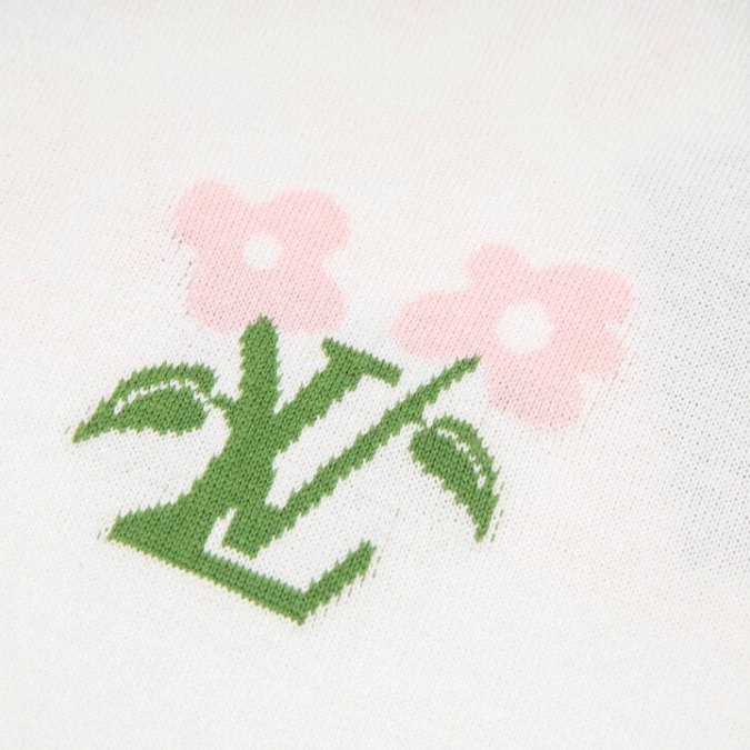 5-35-1.jpg LV T-shirt White Floral Logo
