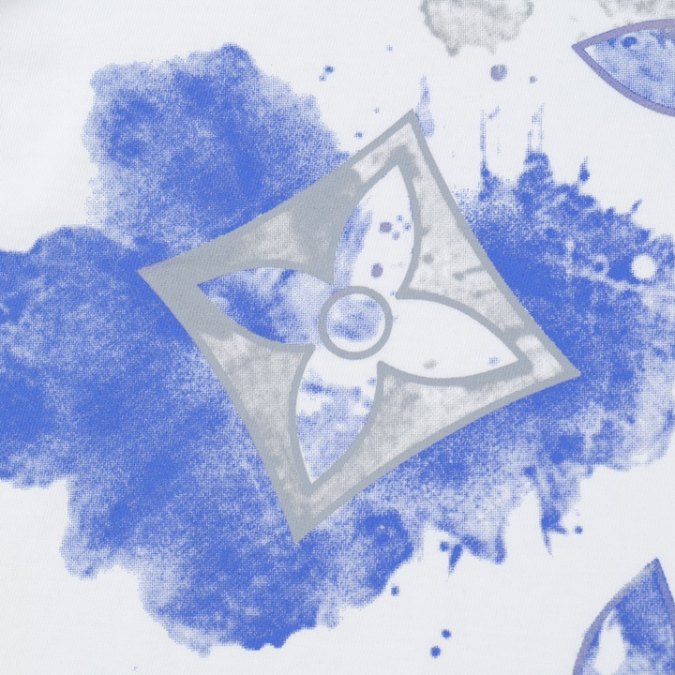 5-38-1.jpg LV T-shirt White Blue Print