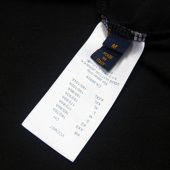 LV T-shirt Black Yellow Monogram