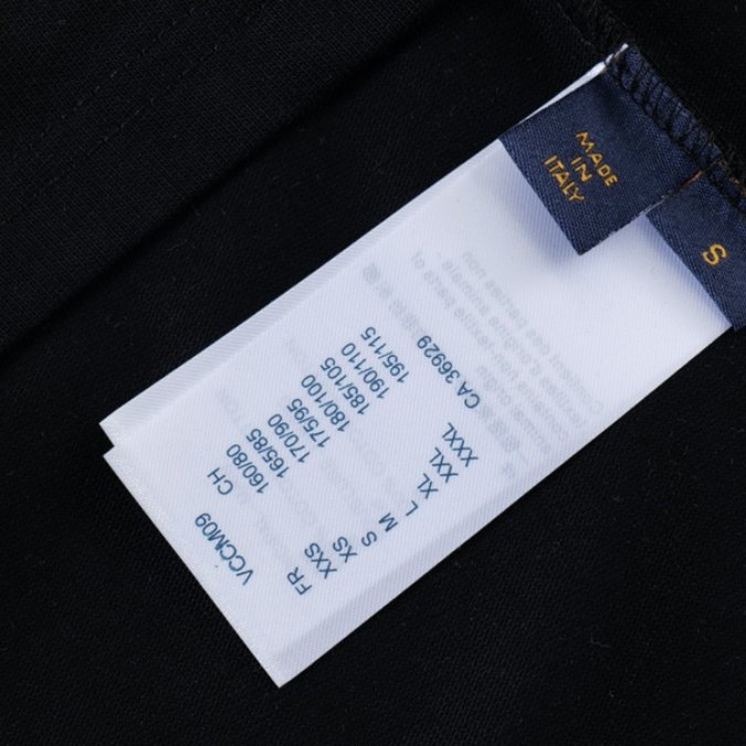 LV T-shirt Black Monogram Pulse