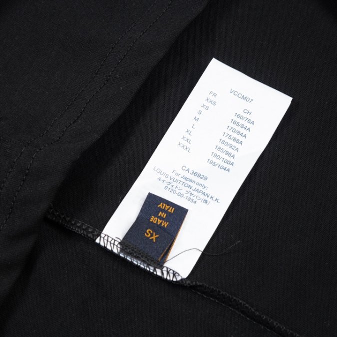 LV T-shirt Black Yellow Monogram