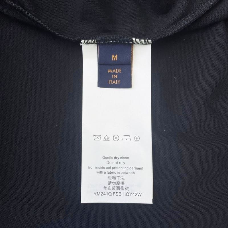 901ebb09.jpg LV T-shirt Gradient Cotton Black