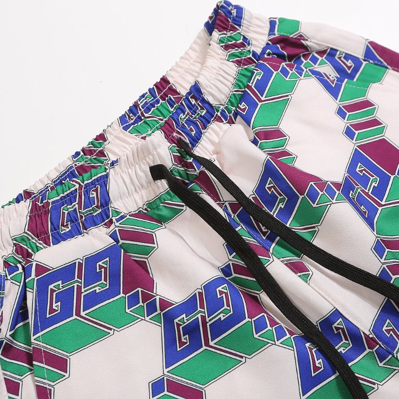 GG Shorts Multicolor Pattern Drawstring