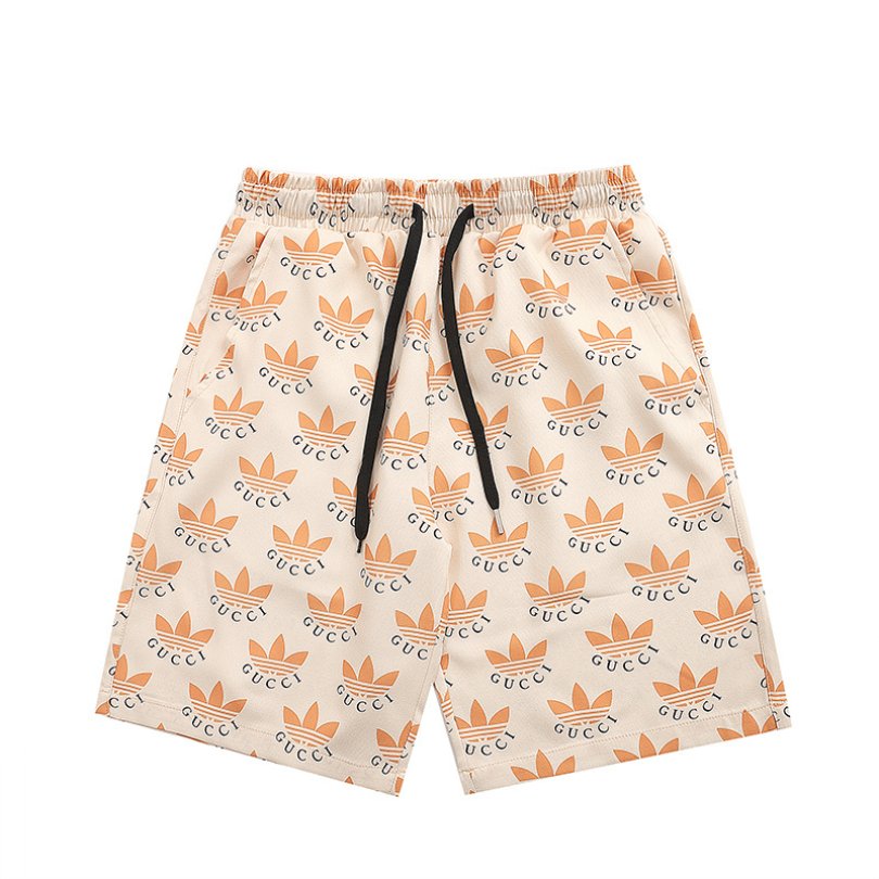 HUKJ-1.jpg GG x Adidas Shorts Trefoil Beige Casual
