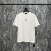 CHRM HRTS T-shirt White Cross Embroidery