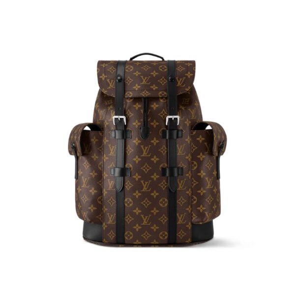 LV Backpack Monogram Brown Leather