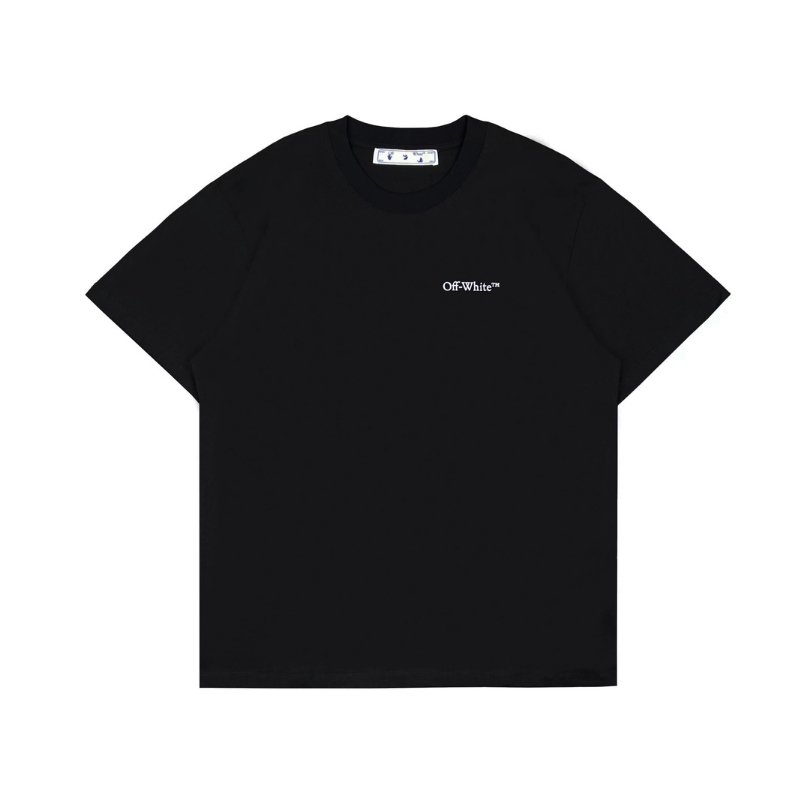 OFF-WHT T-shirt Milan Graphic Back Black Oversized