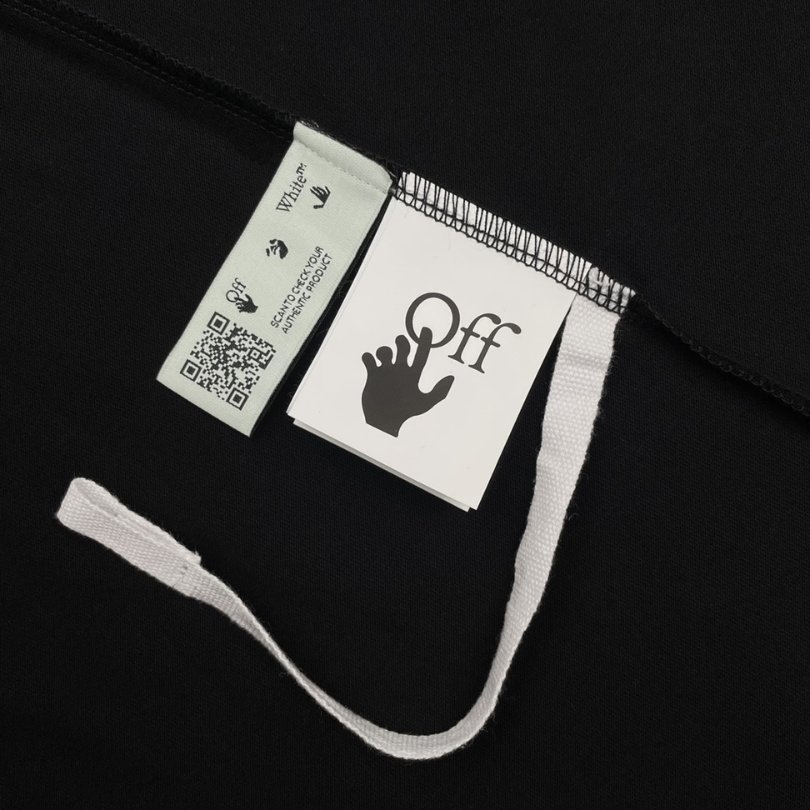 OFF-WHT T-shirt Arrows Logo Black Oversized