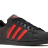ADIDAS SUPERSTAR ‘CORE BLACK VIVID RED’