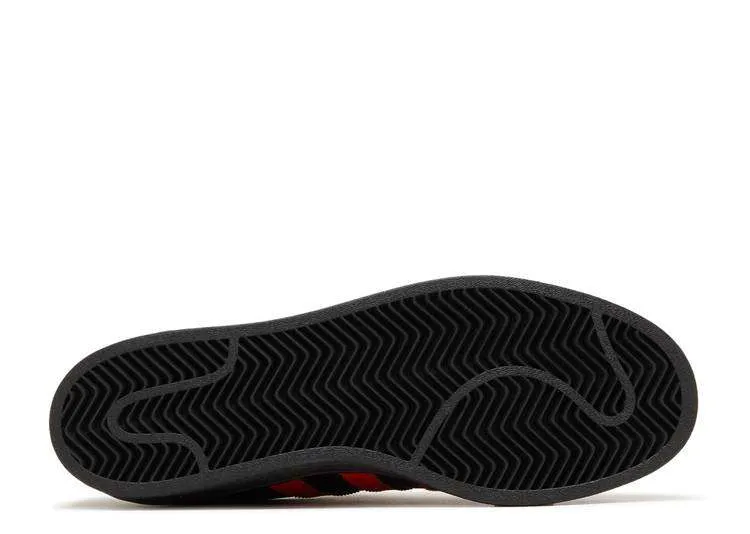 ADIDAS SUPERSTAR ‘CORE BLACK VIVID RED’