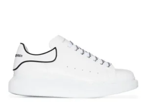 ALEXANDER MCQUEEN Men's Oversized Sneaker in White/Black