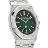 AP Royal Oak 15202PT.OO.1240PT.01 ‘Jumbo’ Extra-Thin Platinum Green Dial