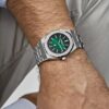 AP Royal Oak 15202PT.OO.1240PT.01 ‘Jumbo’ Extra-Thin Platinum Green Dial