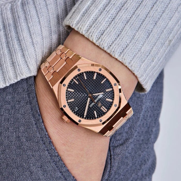 AP Royal Oak 15500OR.OO.1220OR.01 Selfwinding Rose Gold Black Dial