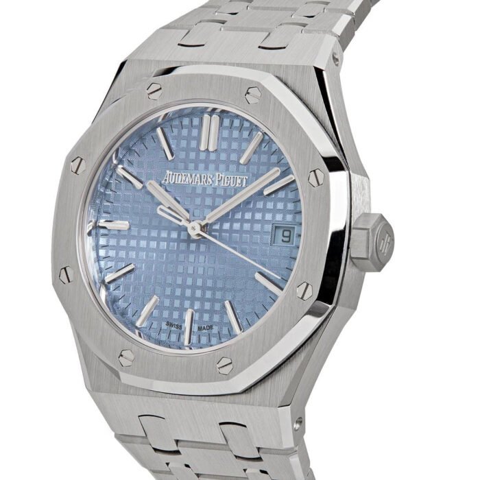 AP Royal Oak 15550ST.OO.1356ST.08 Steel Ice Blue Dial