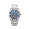 AP Royal Oak 26535PT.ZZ.1220PT.01 Selfwinding Flying Tourbillon Platinum Light Blue Dial