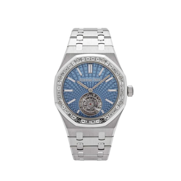 AP Royal Oak 26535PT.ZZ.1220PT.01 Selfwinding Flying Tourbillon Platinum Light Blue Dial