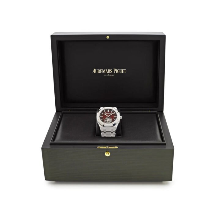 AP Royal Oak 26730ST.OO.1320ST.05 Selfwinding Flying Tourbillon Red Burgundy Steel