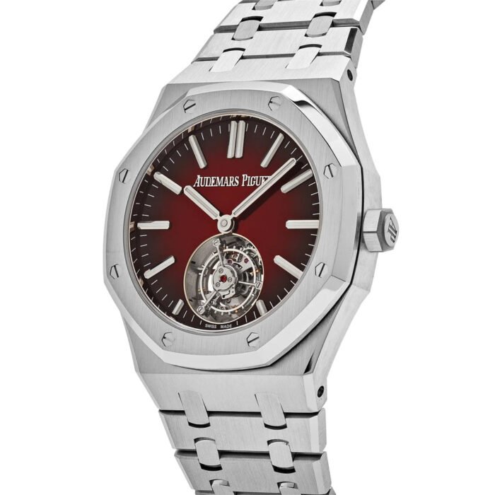 AP Royal Oak 26730ST.OO.1320ST.05 Selfwinding Flying Tourbillon Red Burgundy Steel
