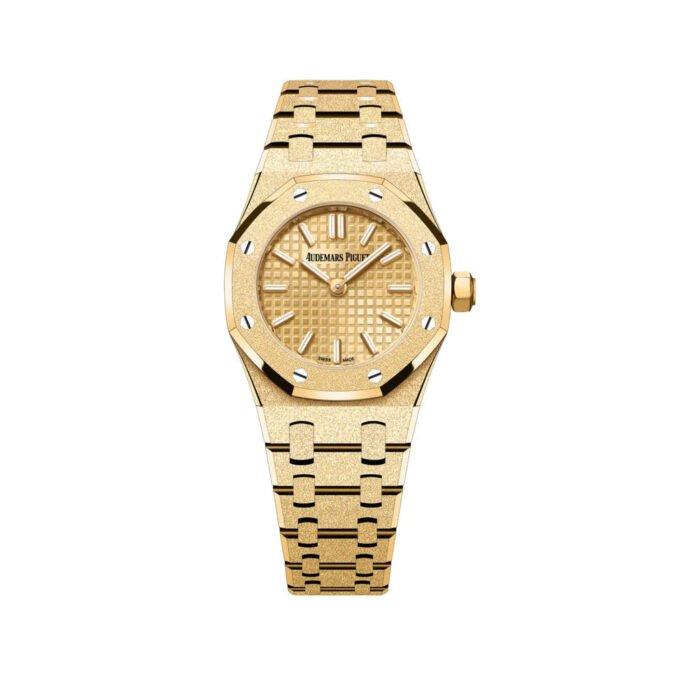 AP Royal Oak 67630BA.GG.1312BA.01 ‘Mini’ Frosted Yellow Gold Quartz