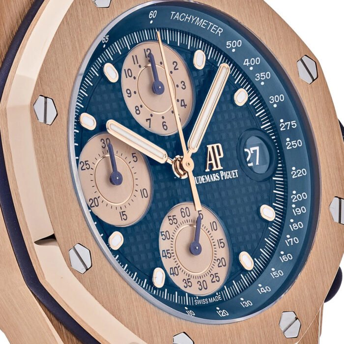 AP Royal Oak Offshore 26238OR.OO.2000OR.01 Chronograph ‘Brick’ Rose Gold Blue Dial