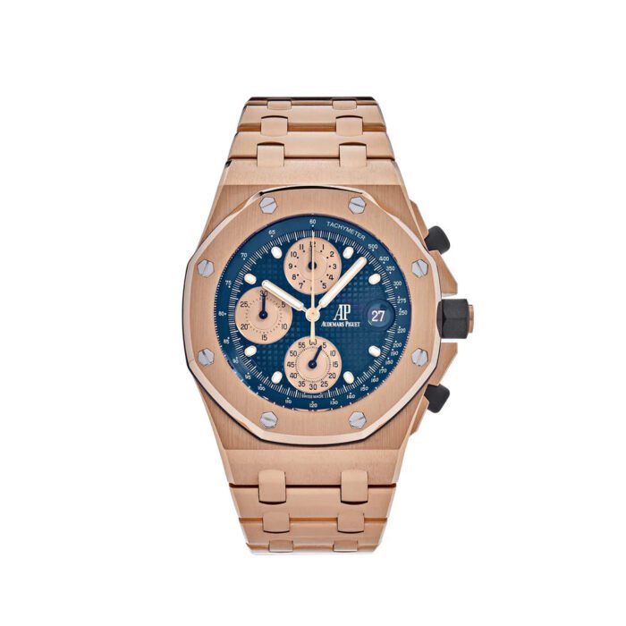 AP Royal Oak Offshore 26238OR.OO.2000OR.01 Chronograph ‘Brick’ Rose Gold Blue Dial