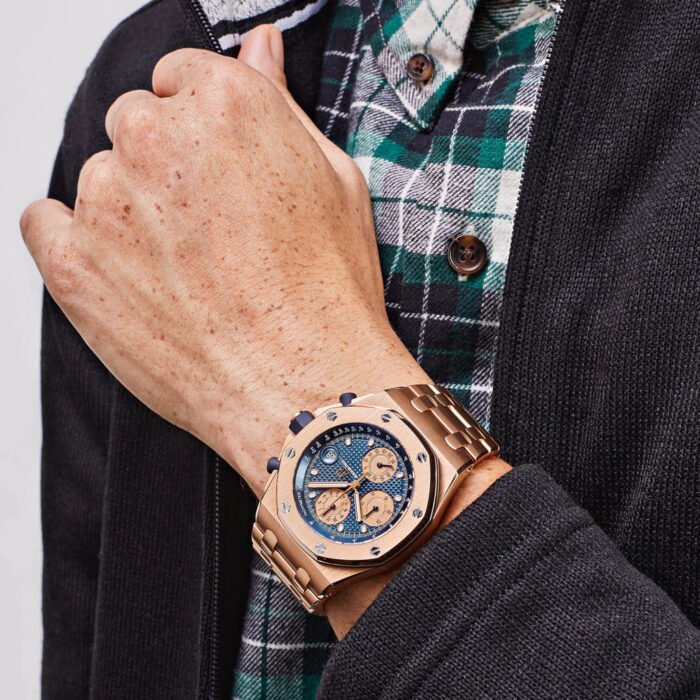 AP Royal Oak Offshore 26238OR.OO.2000OR.01 Chronograph ‘Brick’ Rose Gold Blue Dial