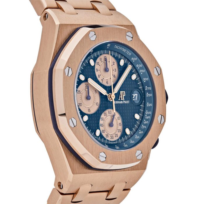 AP Royal Oak Offshore 26238OR.OO.2000OR.01 Chronograph ‘Brick’ Rose Gold Blue Dial