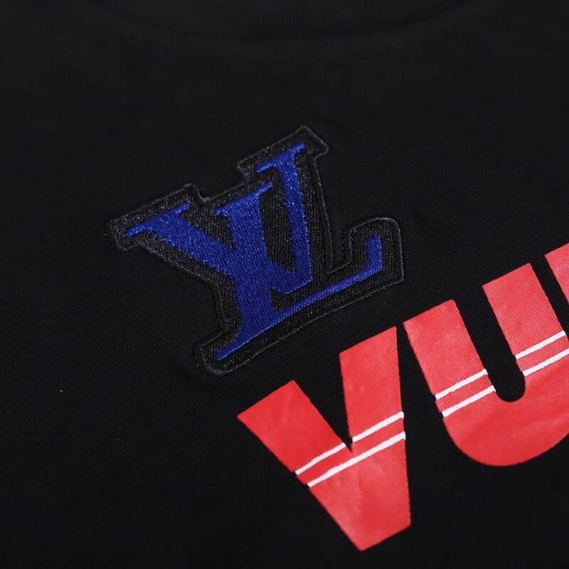 b7180333.jpg LV x Basket T-shirt Crossover Round Neck Printing